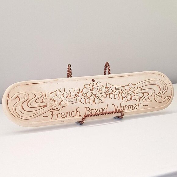 Vintage French Bread Warmer Stone: Lyn Ulick Pottery, 1988 French kitchen - Picture 1 of 3